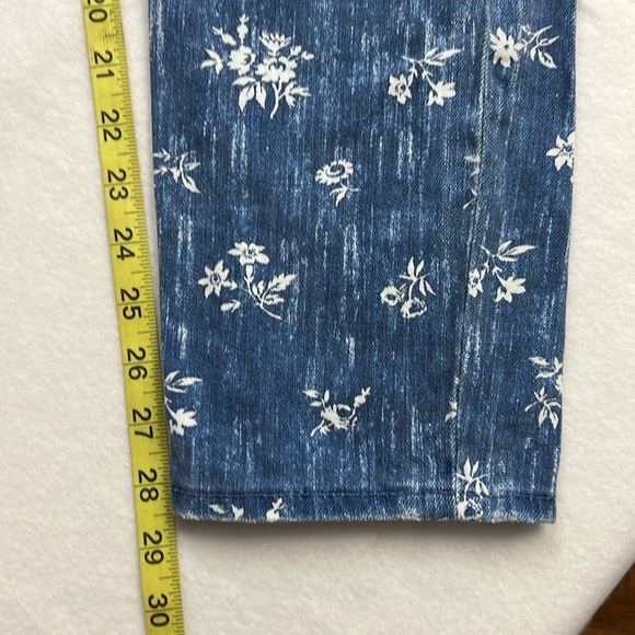 Polo Ralph Lauren Callen High Rise Slim Blue Jeans Floral Print Sz: 27R - Picture 16 of 16